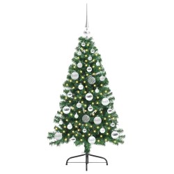 Sapin de Noël artificiel pré-éclairé Vert 120 cm PVC 542185542185