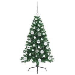 Sapin de Noël artificiel pré-éclairé Vert 120 cm PVC 542185542185