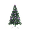 Sapin de Noël artificiel pré-éclairé Vert 120 cm PVC 542186542186