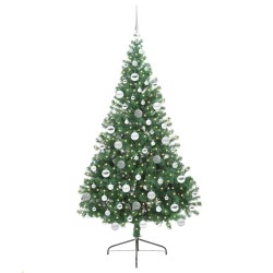 Sapin de Noël artificiel pré-éclairé Vert 180 cm PVC 542187542187