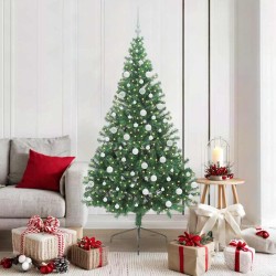 Sapin de Noël artificiel pré-éclairé Vert 180 cm PVC 542189542189