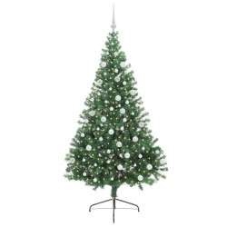 Sapin de Noël artificiel pré-éclairé Vert 180 cm PVC 542189542189