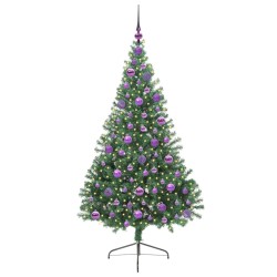 Sapin de Noël artificiel pré-éclairé Vert 180 cm PVC 542190542190