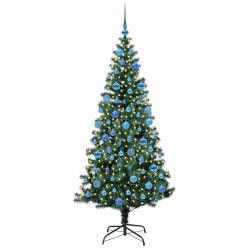 Sapin de Noël artificiel pré-éclairé Vert 180 cm PVC 542191542191