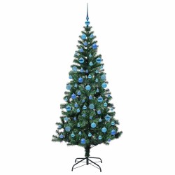 Sapin de Noël artificiel pré-éclairé Vert 180 cm PVC 542191542191