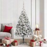 Sapin de Noël artificiel Blanc 180 cm PVC, Acier et Plastique 542192542192