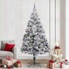 Sapin de Noël artificiel Blanc 240 cm PVC, Acier et Plastique 542193542193