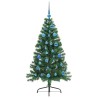 Sapin de Noël artificiel pré-éclairé Vert 150 cm PVC 542195542195