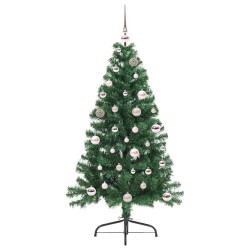 Sapin de Noël artificiel pré-éclairé Vert 150 cm PVC 542197542197