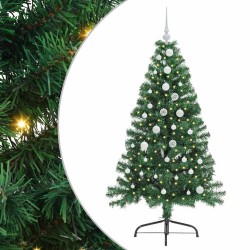 Sapin de Noël artificiel pré-éclairé Vert 150 cm PVC 542198542198