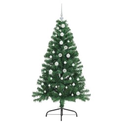 Sapin de Noël artificiel pré-éclairé Vert 150 cm PVC 542198542198