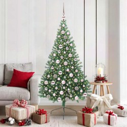 Sapin de Noël artificiel pré-éclairé Vert 180 cm PVC 542199542199