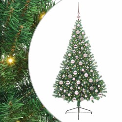 Sapin de Noël artificiel pré-éclairé Vert 180 cm PVC 542199542199