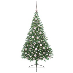 Sapin de Noël artificiel pré-éclairé Vert 180 cm PVC 542199542199