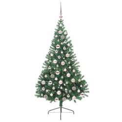Sapin de Noël artificiel pré-éclairé Vert 180 cm PVC 542199542199