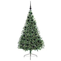 Sapin de Noël artificiel pré-éclairé Vert 180 cm PVC 542200542200