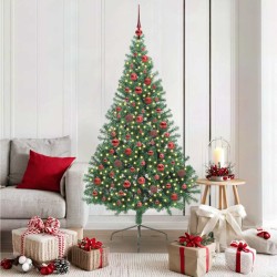 Sapin de Noël artificiel pré-éclairé Vert 180 cm PVC 542201542201