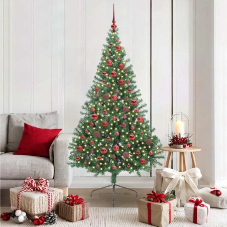 Sapin de Noël artificiel pré-éclairé Vert 180 cm PVC 542201542201