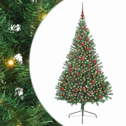 Sapin de Noël artificiel pré-éclairé Vert 180 cm PVC 542201542201