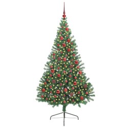 Sapin de Noël artificiel pré-éclairé Vert 180 cm PVC 542201542201