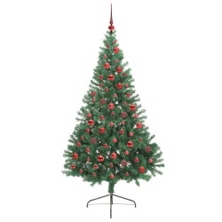 Sapin de Noël artificiel pré-éclairé Vert 180 cm PVC 542201542201