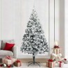 Sapin de Noël artificiel Blanc 240 cm PVC, Acier et Plastique 542203542203