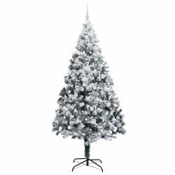 Sapin de Noël artificiel Blanc 240 cm PVC, Acier et Plastique 542203542203