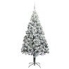 Sapin de Noël artificiel Blanc 180 cm PVC, Acier et Plastique 542204542204