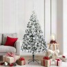 Sapin de Noël artificiel Blanc 180 cm PVC, Acier et Plastique 542205542205
