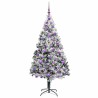 Sapin de Noël artificiel Blanc 180 cm PVC, Acier et Plastique 542206542206