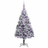 Sapin de Noël artificiel Blanc 180 cm PVC, Acier et Plastique 542206542206
