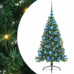 Sapin de Noël artificiel pré-éclairé Vert 120 cm PVC 542207542207