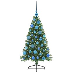 Sapin de Noël artificiel pré-éclairé Vert 120 cm PVC 542207542207