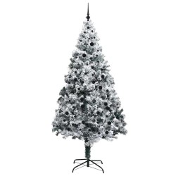 Sapin de Noël artificiel Blanc 240 cm PVC, Acier et Plastique 542209542209