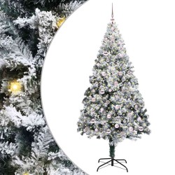 Sapin de Noël artificiel Blanc 240 cm PVC, Acier et Plastique 542210542210