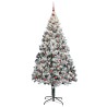 Sapin de Noël artificiel Blanc 240 cm PVC, Acier et Plastique 542211542211
