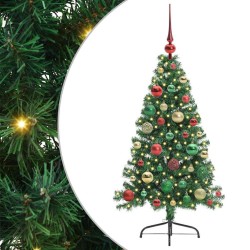 Sapin de Noël artificiel pré-éclairé Vert 120 cm PVC 542212542212