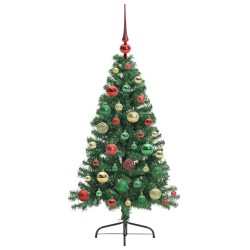 Sapin de Noël artificiel pré-éclairé Vert 120 cm PVC 542212542212