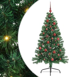 Sapin de Noël artificiel pré-éclairé Vert 150 cm PVC 542213542213