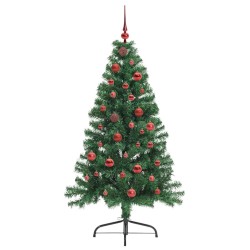 Sapin de Noël artificiel pré-éclairé Vert 150 cm PVC 542213542213