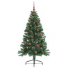 Sapin de Noël artificiel pré-éclairé Vert 150 cm PVC 542213542213