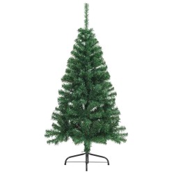 Sapin de Noël artificiel pré-éclairé Vert 150 cm PVC 542213542213