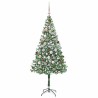 Sapin de Noël artificiel avec 300 LED Vert 180 cm PVC et Acier 542214542214