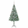 Sapin de Noël artificiel avec 300 LED Vert 180 cm PVC et Acier 542214542214