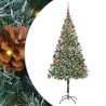 Sapin de Noël artificiel avec 300 LED Vert 180 cm PVC et Acier 542215542215