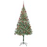 Sapin de Noël artificiel avec 300 LED Vert 180 cm PVC et Acier 542215542215