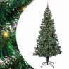 Sapin de Noël artificiel pré-éclairé Vert 240 cm PVC et métal 542217542217