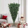 Sapin de Noël artificiel pré-éclairé à l'envers avec ensemble de boules 542221542221