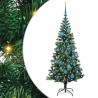 Sapin de Noël artificiel pré-éclairé Vert 150 cm PVC et métal 542226542226