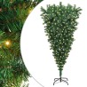 Sapin de Noël artificiel pré-éclairé à l'envers Vert 180 cm PVC 542229542229
